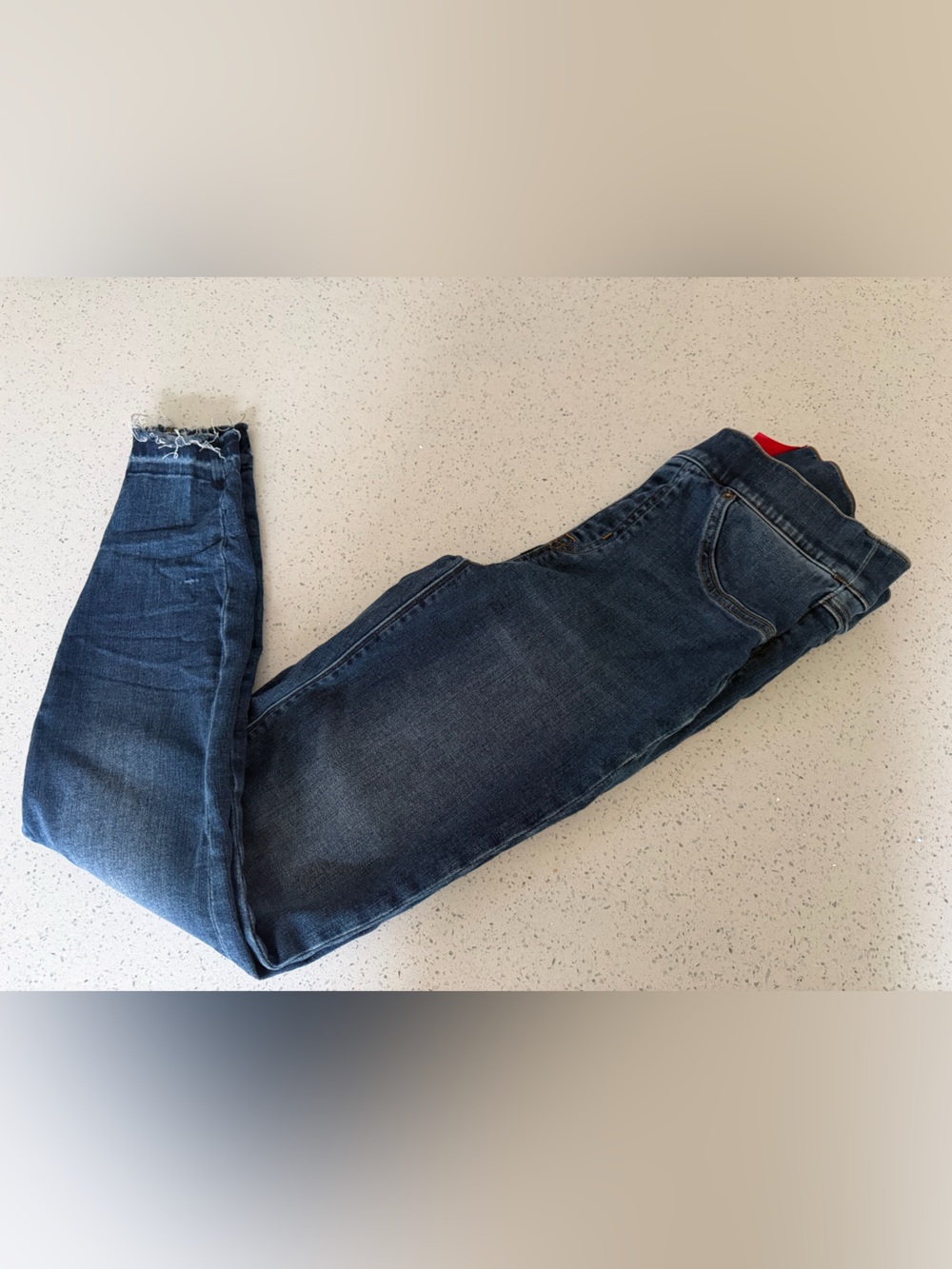 SPANX women’s Dark Blue Slim Straight Jeans (small)
